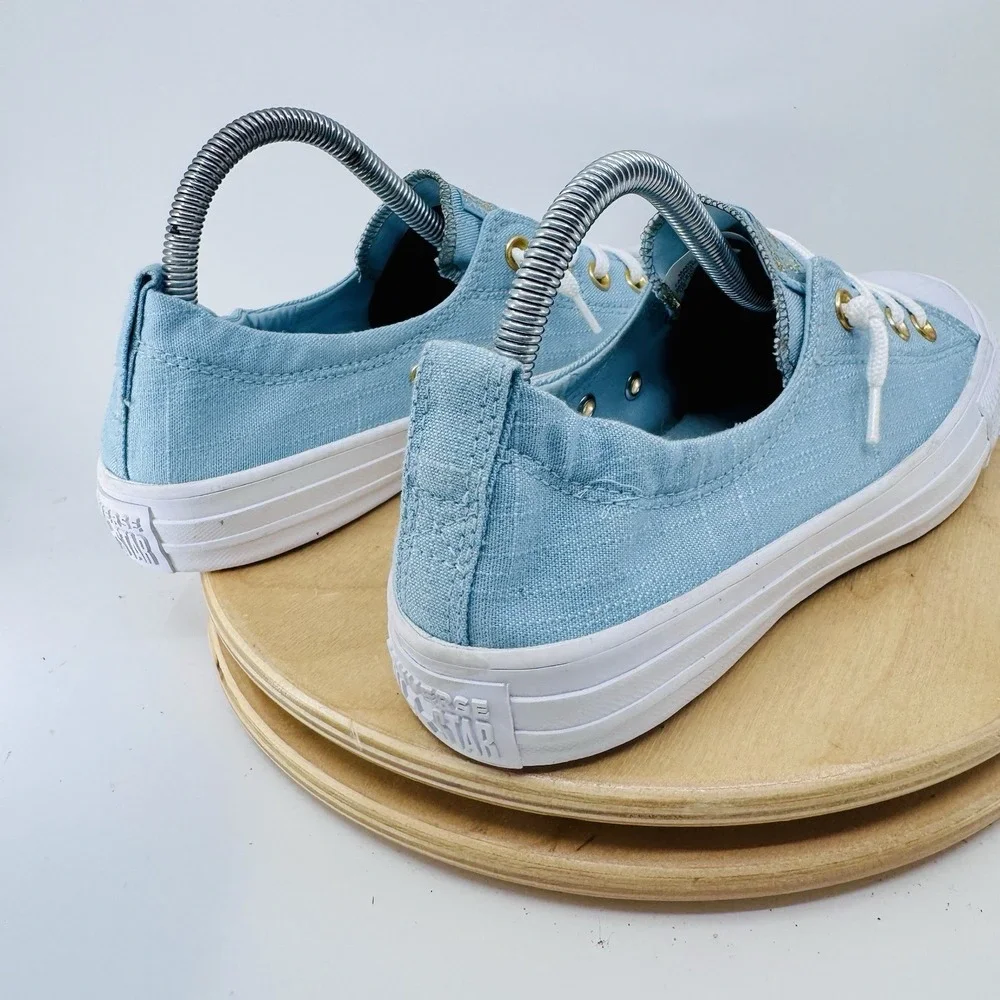 Converse  All Star Shoreline Womens 9 light Blue Slip On Canvas Shoes slip on